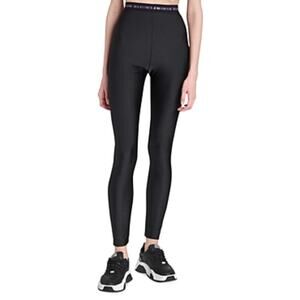 Versace Jeans Couture Sumatra Logo Waistband Black Leggings Size 36/ US 0